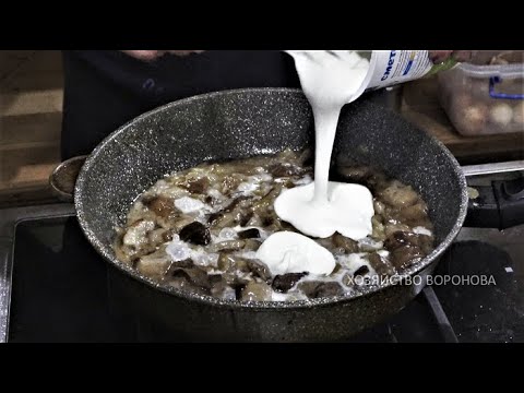Видео: Маслята замораживаю на зиму. Вкуснейший рецепт грибов со сметаной