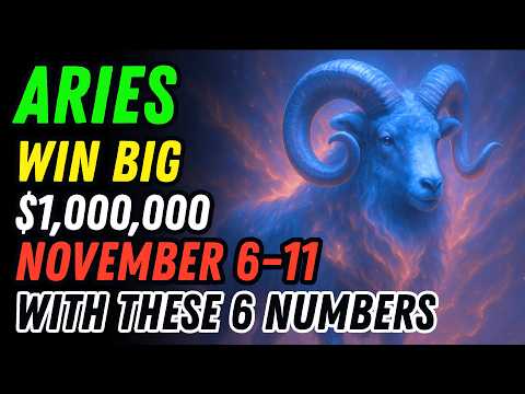 Видео: ОВЕН ♈ ВЫИГРАЙТЕ 1 000 000 ДОЛЛАРОВ, ИСПОЛЬЗУЯ ЭТИ 6 ЧИСЕЛ! 🪄🌠 ЧУДЕСА АКТИВНЫ УЖЕ СЕЙЧАС | 6–11 Н...