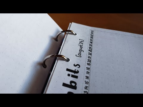 Видео: Мой ежедневник/ трекеры привычек