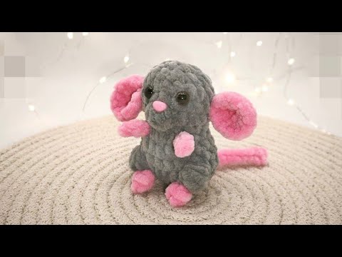 Видео: 🐀 Мышка вязаная крючком Мастер Класс / Crochet Mouse Tutorial