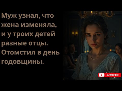 Видео: Муж узнал, что жена изменяла, и у троих детей разные отцы. Отомстил в день годовщины.