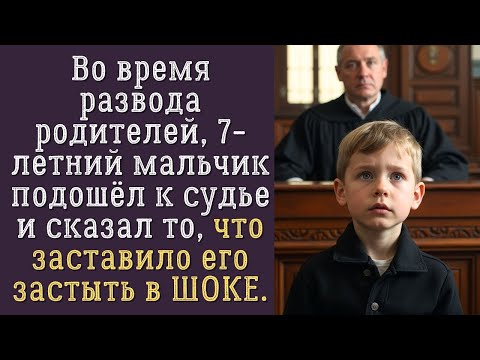 Видео: Судья не ожидал этого… Слова маленького мальчика во время развода родителей повергли его в шок!
