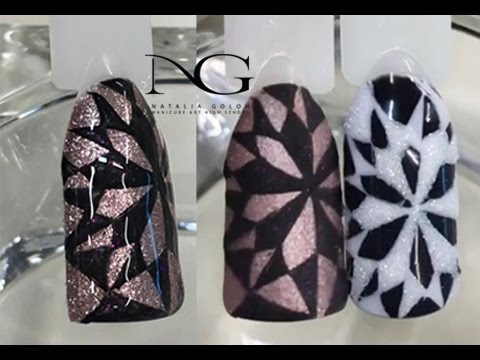Видео: Оригинальная снежинка на ногтях: новогодний маникюр / New Years Nail Art Tutorial