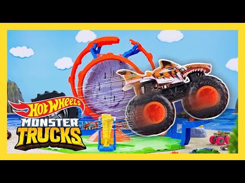 Видео: Bigfoot, Mega-Wrex Dragon и Monster Trucks в ТУРНИРЕ ТИТАНОВ! | Полные серии | @HotWheelsRussia +3