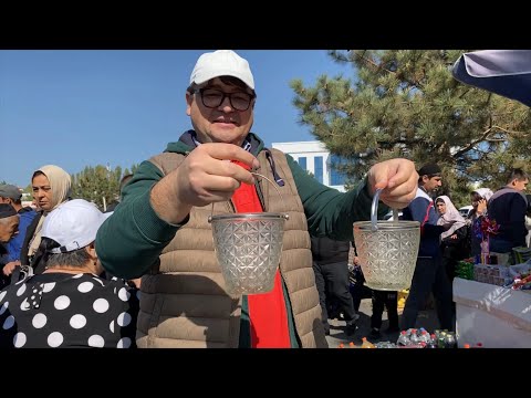 Видео: Часть 2 Узбекистан! Наманган! Продолжение субботнего рынка (центральный вход), чайхана, кушаем плов