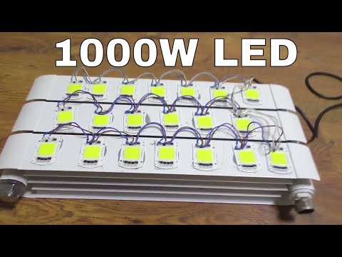 Видео: БАТАРЕЯ ИЗ СВЕТОДИОДОВ ИЛИ СВЕТ ИЗ АДА🔥1000w led ФОНАРЬ НА 1000 ВАТТ