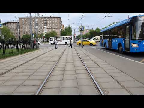 Видео: Москва Трамвай Маршрут 40