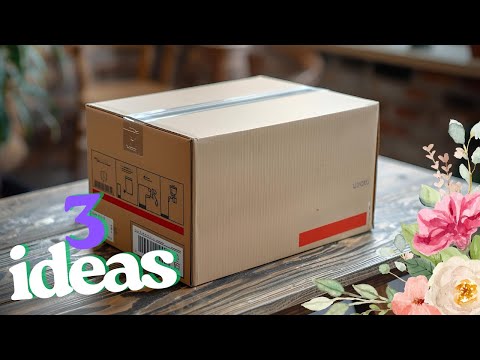 Видео: Бюджетные идеи для самостоятельной работы: 3 умных способа использования старого картона