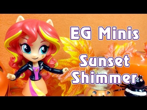 Видео: Сансет Шиммер - мини-девушка Эквестрии (Equestria Girls Minis)