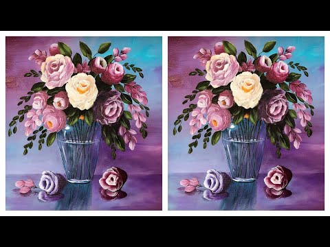 Видео: Живопись без секретов / Искусство рисования цветов / Уроки рисования акрилом