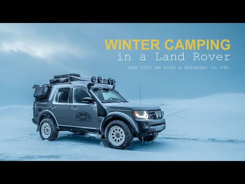 Видео: Зимний кемпинг на Land Rover и 2000 км на Defender за 24 часа