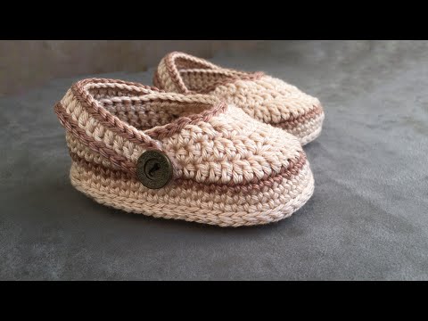 Видео: Вязаные Кроксы крючком. Пинетки crocs 9,5 см