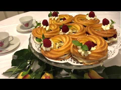 Видео: Вкуснейшее пирожное "Париж-Брест"- французский десерт !