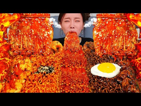 Видео: RUS SUB) пряные грибы Опёнок зимний 🔥 рамён креветка поистине🦐Рецепт Ssoyoung