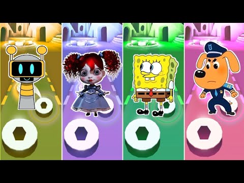 Видео: Sprunki 🆚 Время игр с Поппи 🆚 Sprunki 🆚 Картонный мир 💥 КТО ПОБЕДИТ 💥 ИГРА С ПРЫЖКАМИ ПО ПЛИТКАМ 🏆🎮🎯