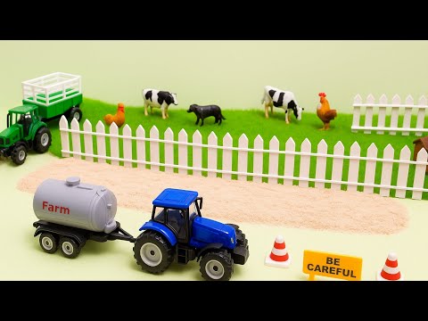 Видео: Трактор строит дорогу на ферме!