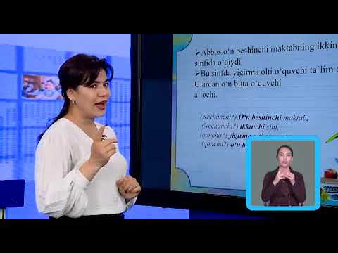 Видео: 2 синф  Она тили дарси  30 03 2020 й