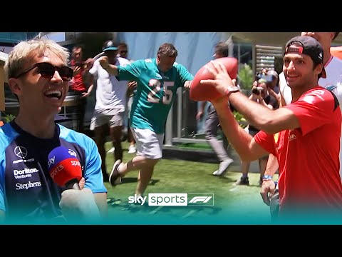 Видео: Битва на полосе препятствий НФЛ! | Леклерк против Сайнса и Элбон против Сарджанта 🏈