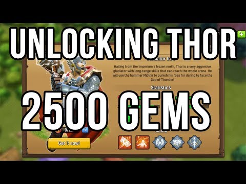 Видео: Мифический разблокированный THOR Deadly Gladiator | Gladiator Heroes