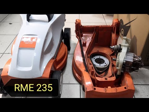 Видео: Газонокосилка RME-235 замена корпуса и мотора