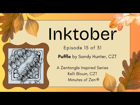 Видео: Inktober 2025 — Зентангл для начинающих© — День 15 — Паффл