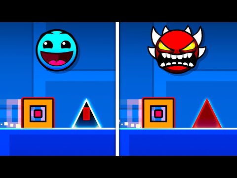 Видео: Я прошёл Geometry Dash с БЕЗУМНЫМИ ХИТБОКСАМИ