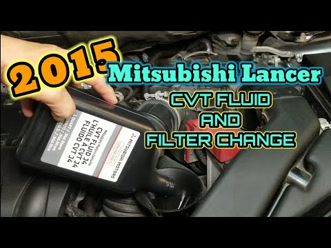 Видео: Замена жидкости и фильтра вариатора MITSUBISHI LANCER 2015 года