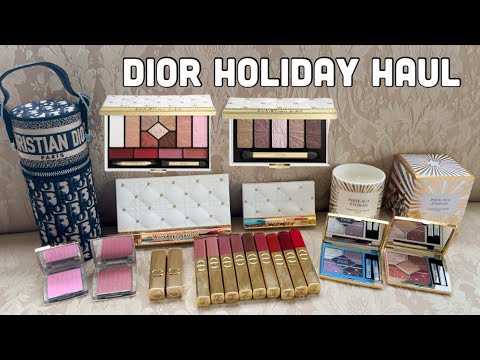 Видео: Dior Holiday Haul✨ Палетка теней для век Dior Beauty Holiday, помада Rouge Dior, помада с блестка...