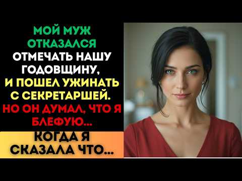 Видео: Муж ушел к секретарше в нашу годовщину. Он думал, я блефую, но утром...