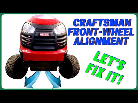 Видео: Правильная центровка передних колес на кустарной косилке или райдере Husqvarna