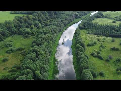 Видео: Река Нерль Волжская возле Елпатьево, Селищи, Евстигнеево.