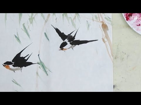 Видео: Традиционная китайская живопись - Птицы