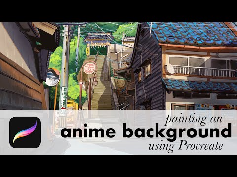 Видео: Аниме-фон в Procreate