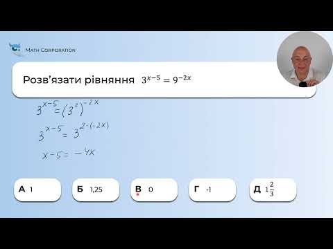 Видео: Підготовка до НМТ від Math Corporation, Юрія Захарійченко та Тараса Нестеренко. Показникові рівняння