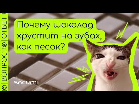 Видео: Почему некоторый шоколад хрустит на зубах, как песок?
