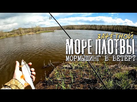 Видео: Ветер ловле не помеха. Море плотвы. Мормышинг наноджиг