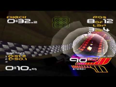 Видео: Wipeout XL | Игра 1996 года | Gameplay