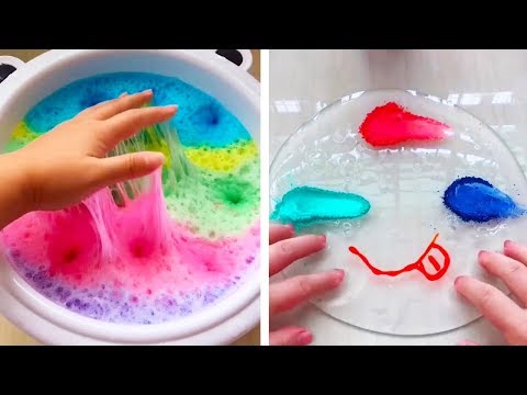 Видео: Самые удовлетворяющие видео слизи ASMR | Новый сборник странно удовлетворяющих 2019 | 51