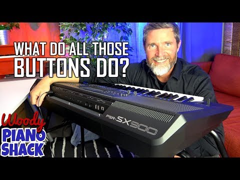 Видео: Учебное пособие по YAMAHA PSR SX900 — Обзор элементов управления на передней панели
