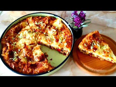 Видео: Пирог с мясным фаршем. Попробуйте эту вкуснятину!