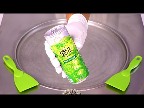 Видео: АСМР | Как приготовить газировку Fanta Melon — роллы с мороженым | Сытно и вкусно (без разговоров)