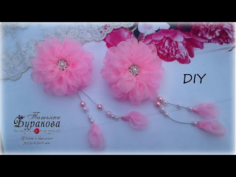 Видео: 🌺 Цветы из органзы 🌺 Резиночки для волос 🌺 Канзаши 🌺 DIY 🌺 Hand мade 🌺 Kanzashi 🌺