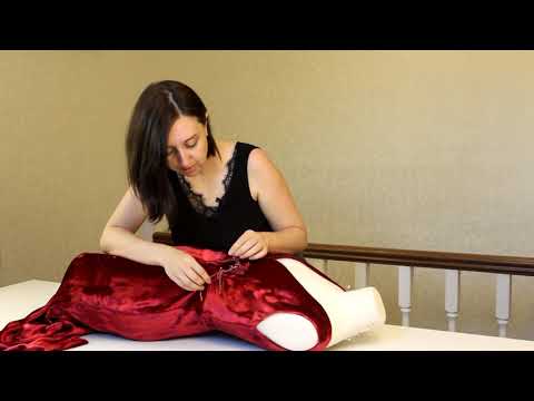 Видео: Как пришить вышивку на сетке на материал. Пошив вечернего платья