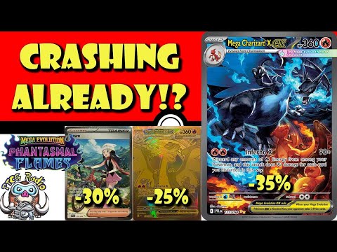 Видео: БОЛЬШИЕ карты от Phantasmal Flames уже нарасхват! Огромное падение цен! (Новости Pokemon TCG)