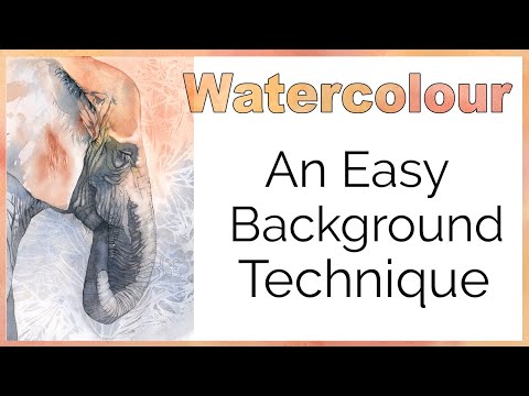 Видео: Быстрая и простая техника создания акварельного фона