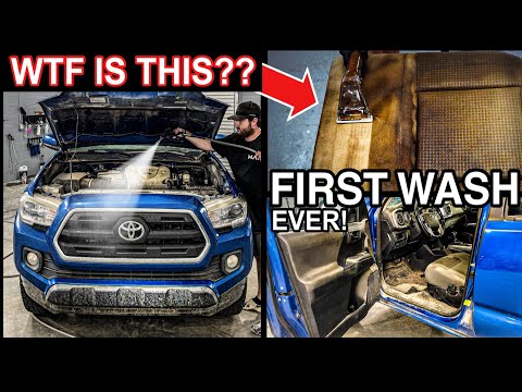 Видео: Глубокая чистка самой ужасной Toyota Tacoma! Невероятно приятное ПРЕОБРАЖЕНИЕ автомобиля!