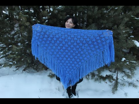 Видео: МК 10 Узор для шали крючком(crochet shawl pattern)
