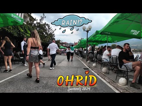 Видео: OHRID, Macedonia 2024 ☀️ Summer with Rain!? 【WALK TOUR】🚶‍♂️ Охрид, Македонија (Лето 2024) 🇲🇰