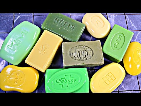 Видео: ASMR SOAP. 💛💚Резка сухого мыла. Satisfying video💛💚