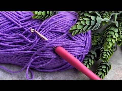 Видео: Давно забытый узор крючком. Всего 2 ряда. Легко запомнить. Crochet stitch, only 2 rows.